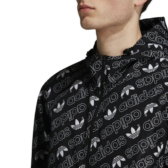 Adidas Originals Trefoil Monogram Windbreaker - Picture 12 of 14